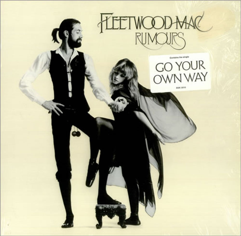 Fleetwood Mac Rumours + Song Hype Sticker US vinyl LP album (LP record) BSK3010