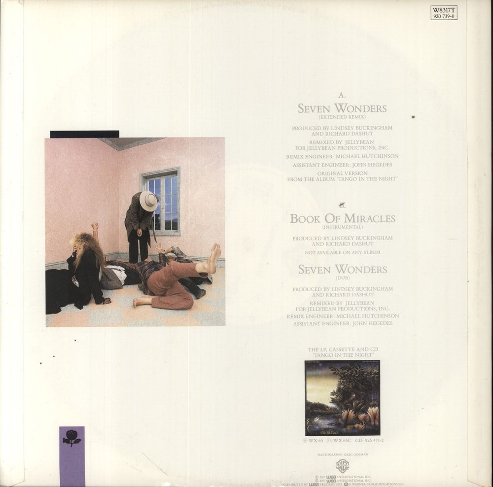 Fleetwood Mac Seven Wonders UK 12" vinyl single (12 inch record / Maxi-single)