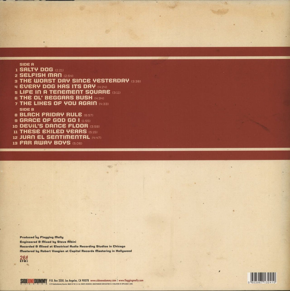 Flogging Molly Swagger UK vinyl LP album (LP record) 603967132410