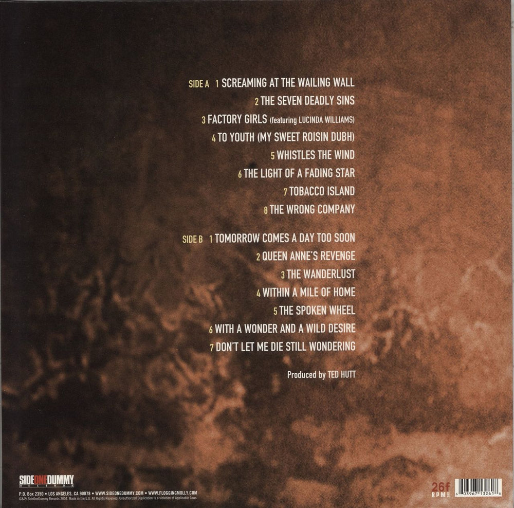 Flogging Molly Within A Mile Of Home US vinyl LP album (LP record) 603967132618