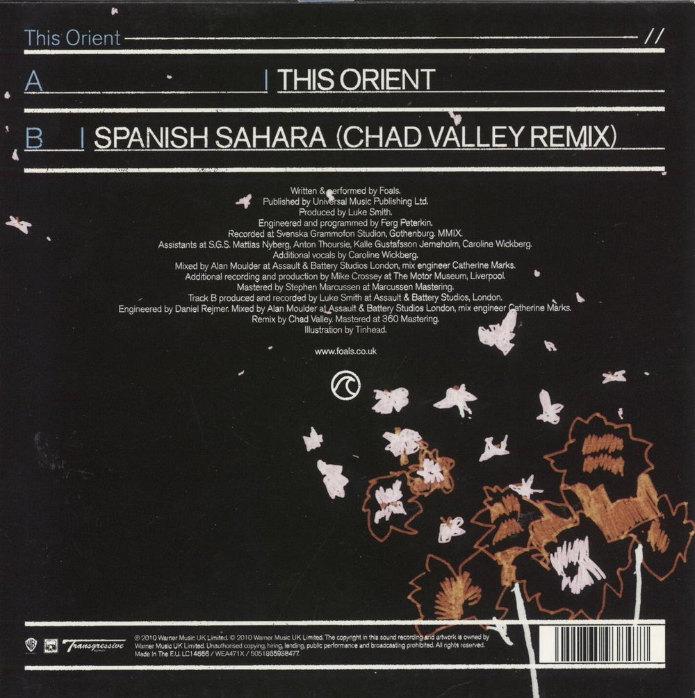 Foals This Orient UK 7" vinyl single (7 inch record / 45) 5051865938477