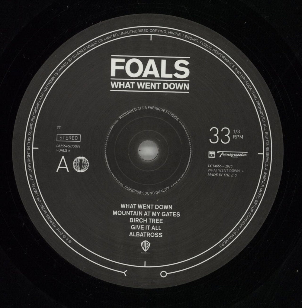 Foals What Went Down - 180gram Vinyl UK vinyl LP album (LP record) FOALPWH864443