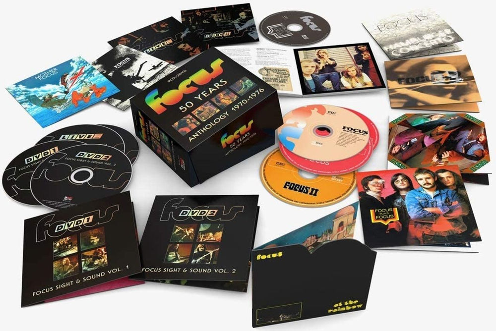 Focus 50 Years Anthology 1970-1976 [9CD/2DVD] - Sealed UK CD Album Box Set FOCDXYE756319