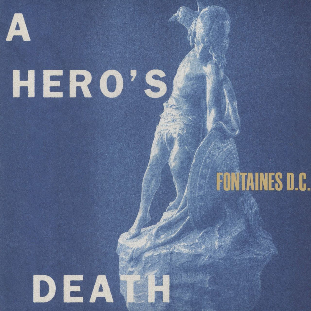 Fontaines D.C. A Hero's Death - Stormy Blue Vinyl UK vinyl LP album (LP record) PTKF2182-3