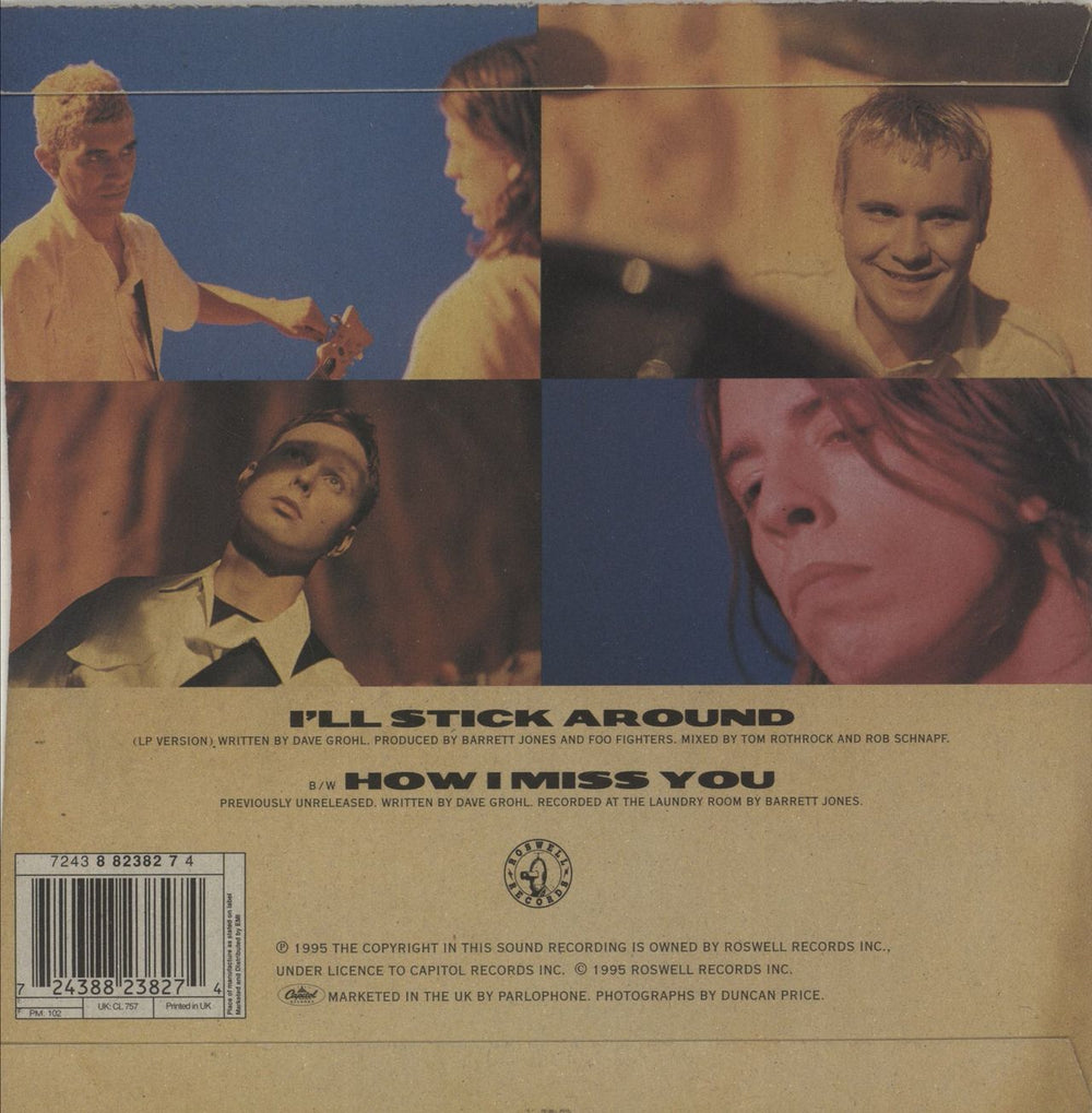 Foo Fighters I'll Stick Around - Red Vinyl - VG UK 7" vinyl single (7 inch record / 45) 724388238274