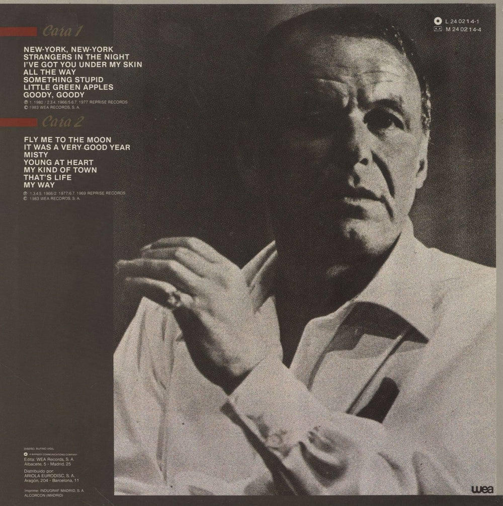 Frank Sinatra Las 14 Grandes De Frank Sinatra Spanish vinyl LP album (LP record)