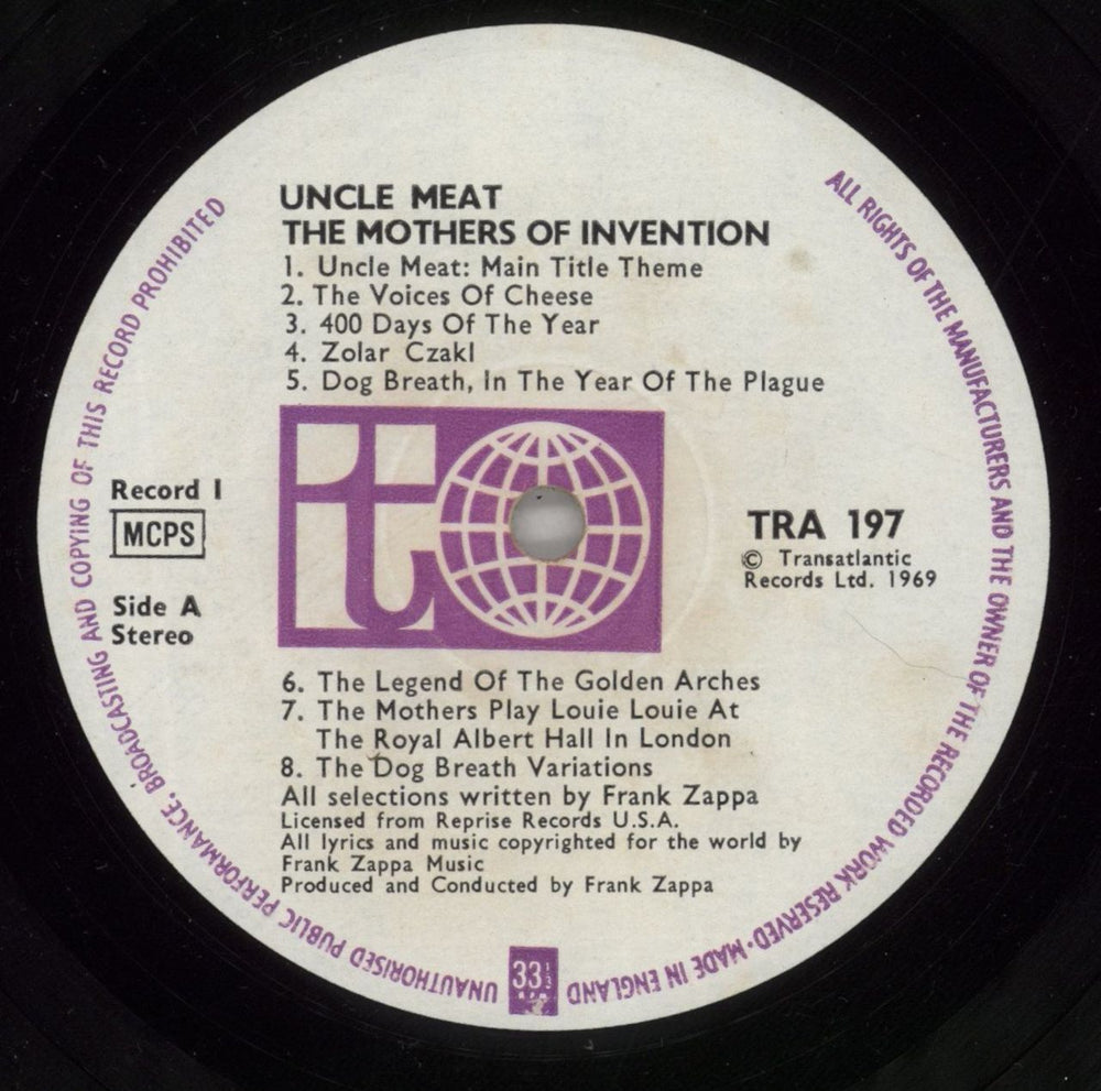 Frank Zappa Uncle Meat + booklet UK 2-LP vinyl record set (Double LP Album) ZAP2LUN863727