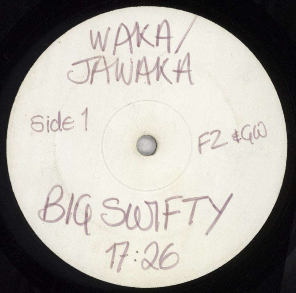 Frank Zappa Waka/Jawaka - Hot Rats - White Label UK Promo vinyl LP album (LP record) ZAPLPWA841499