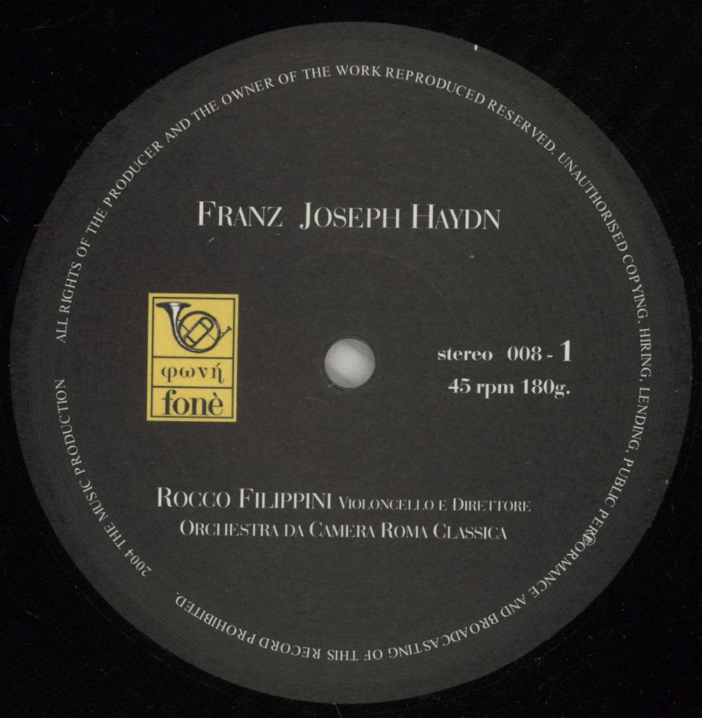 Franz Joseph Haydn Cello Concertos No. 1 in C Major & No. 2 in D Major - 180gm Vinyl Italian 4-LP vinyl album record set HJY4LCE879150
