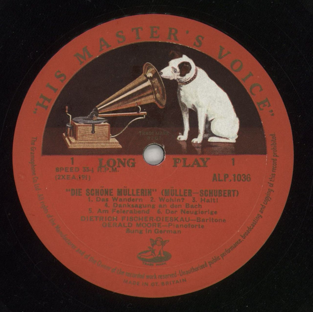 Franz Schubert Schubert: Die Schöne Müllerin UK vinyl LP album (LP record) FT2LPSC867464