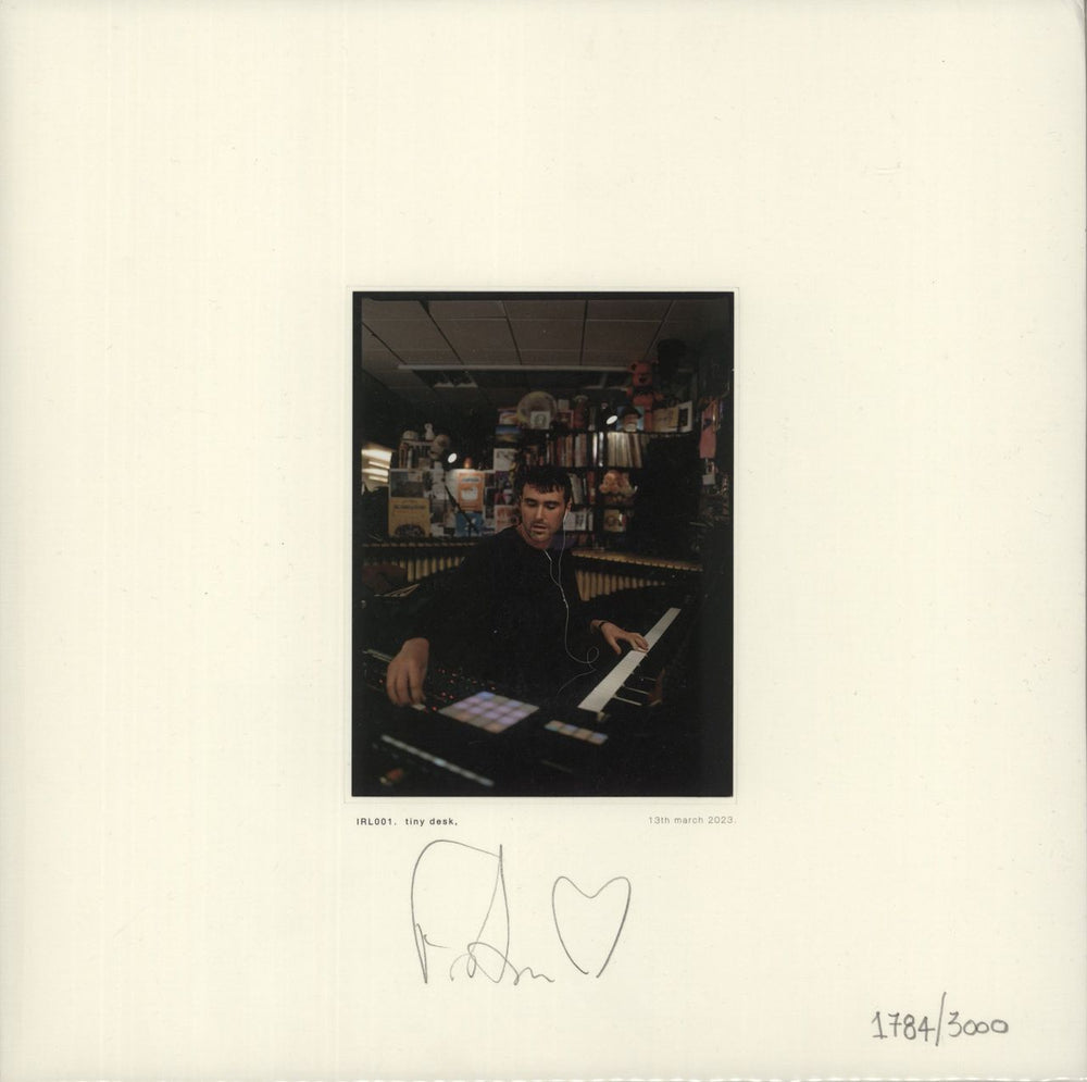 Fred Again Tiny Desk, 13th March 2023 - White Vinyl - Autographed UK vinyl LP album (LP record) IRL001
