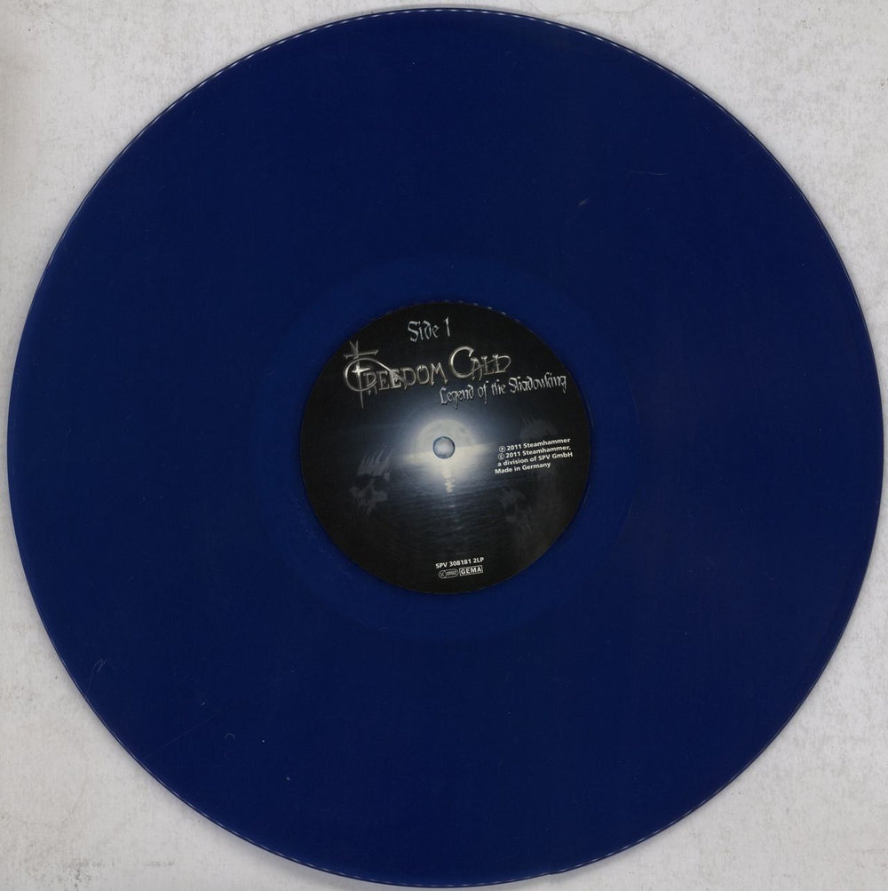 Freedom Call Legend Of The Shadowking - Dark Clear Blue Vinyl German 2-LP vinyl record set (Double LP Album) 66K2LLE839541