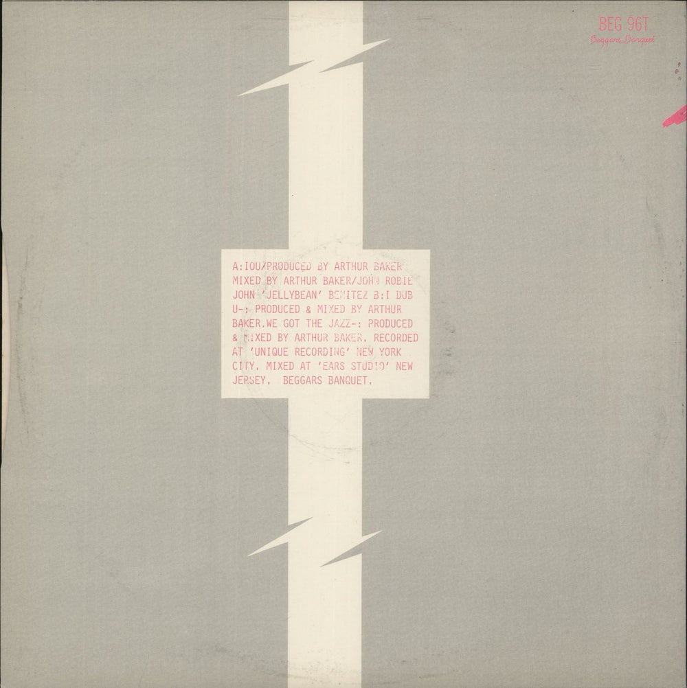 Freeez I.O.U. Megamix UK 12" vinyl single (12 inch record / Maxi-single)