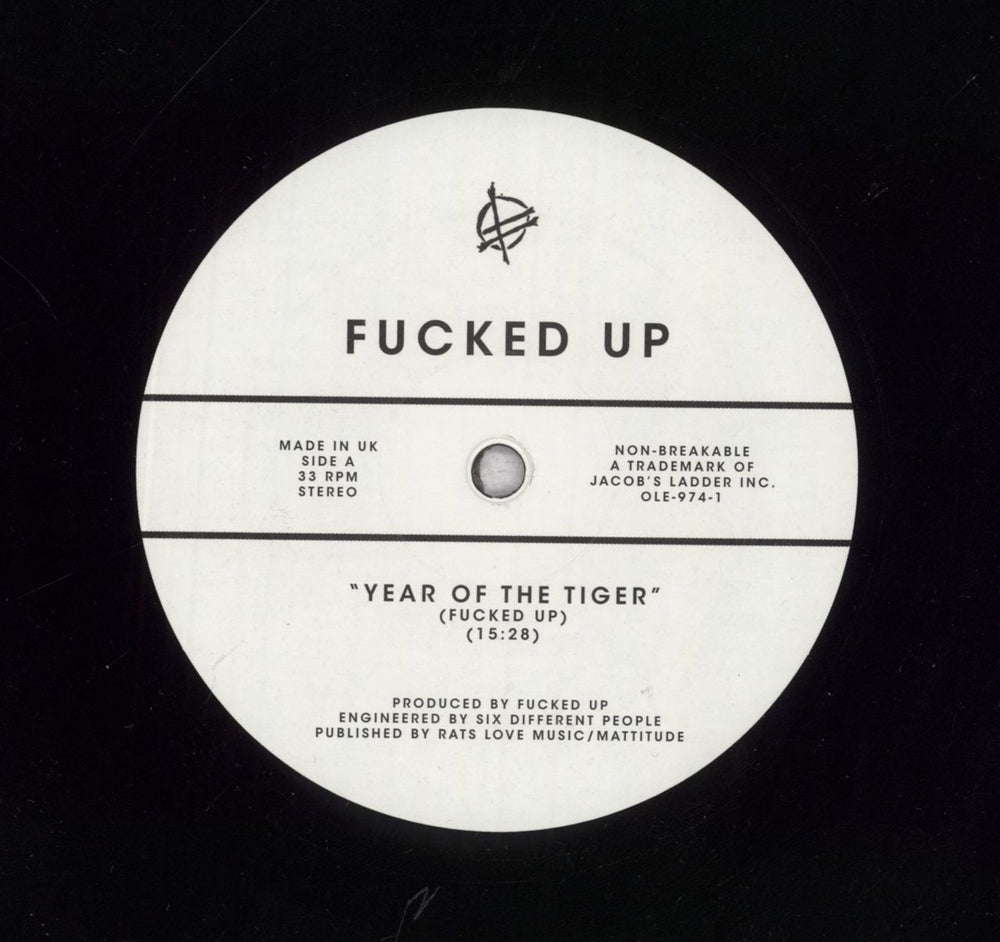 Fucked Up Year Of The Tiger - shrink US 12" vinyl single (12 inch record / Maxi-single)