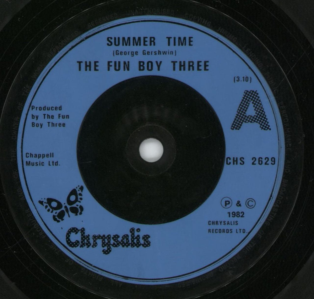Fun Boy Three Summertime UK 7" vinyl single (7 inch record / 45) FUB07SU108667