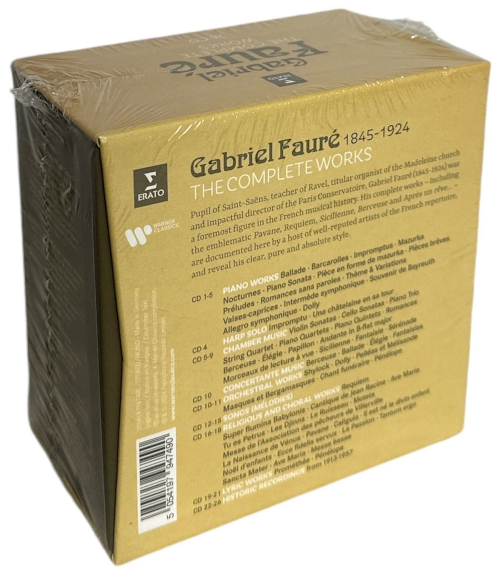 Gabriel Fauré The Complete Works - Sealed UK CD Album Box Set 5054197947490