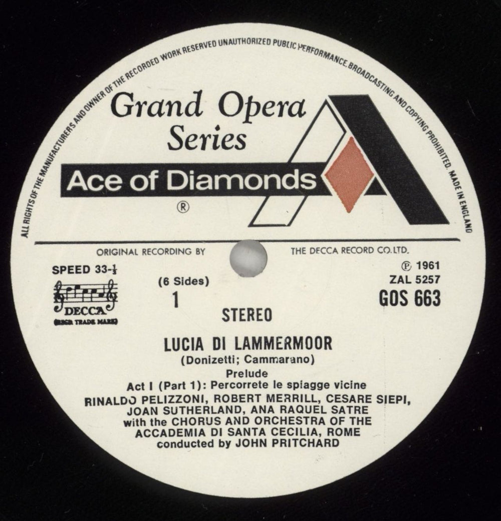 Gaetano Donizetti Lucia di Lammermoor UK Vinyl Box Set D02VXLU880468