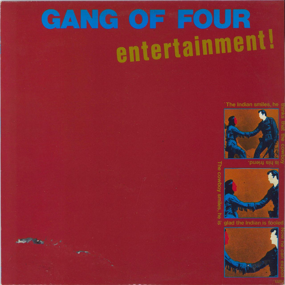 Gang Of Four Entertainment - VG UK vinyl LP album (LP record) EMC3313