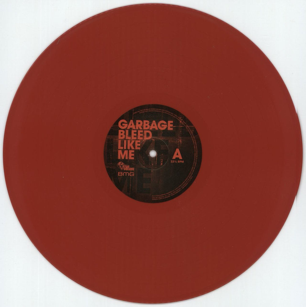 Garbage Bleed Like Me: Deluxe Edition - Red Vinyl UK 2-LP vinyl record set (Double LP Album) GBG2LBL874800