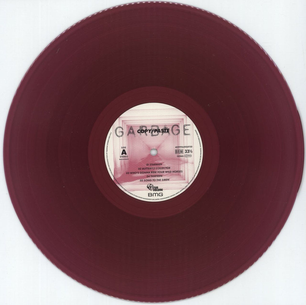 Garbage Copy/Paste - Magenta Coloured Vinyl UK vinyl LP album (LP record) GBGLPCO874798
