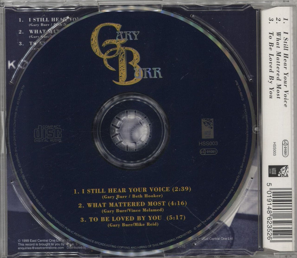 Gary Burr I Still Hear Your Voice UK CD single (CD5 / 5") 5019148623526