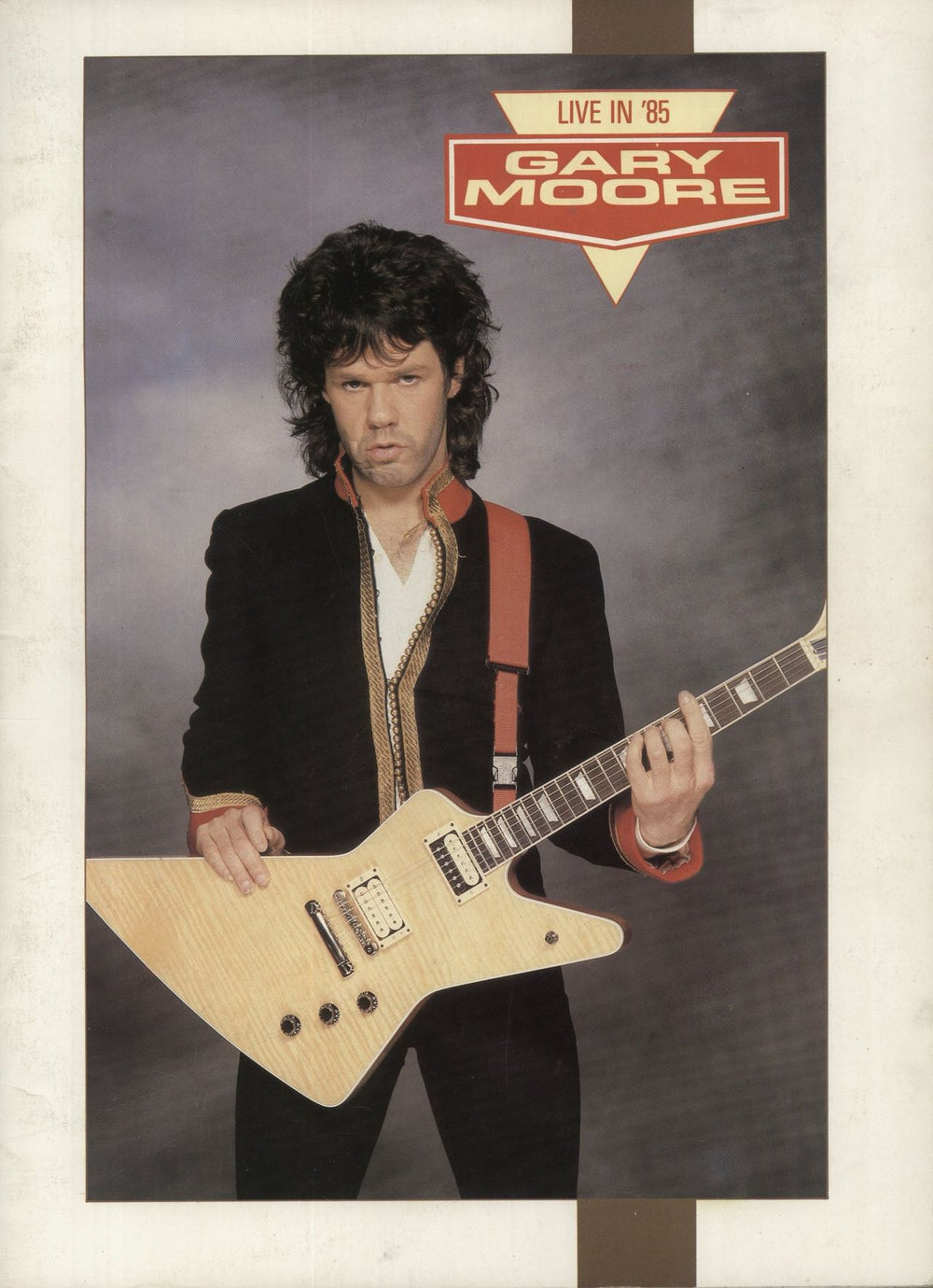 Gary Moore Live In '85 - Merch Insert UK tour programme TOUR PROGRAMME