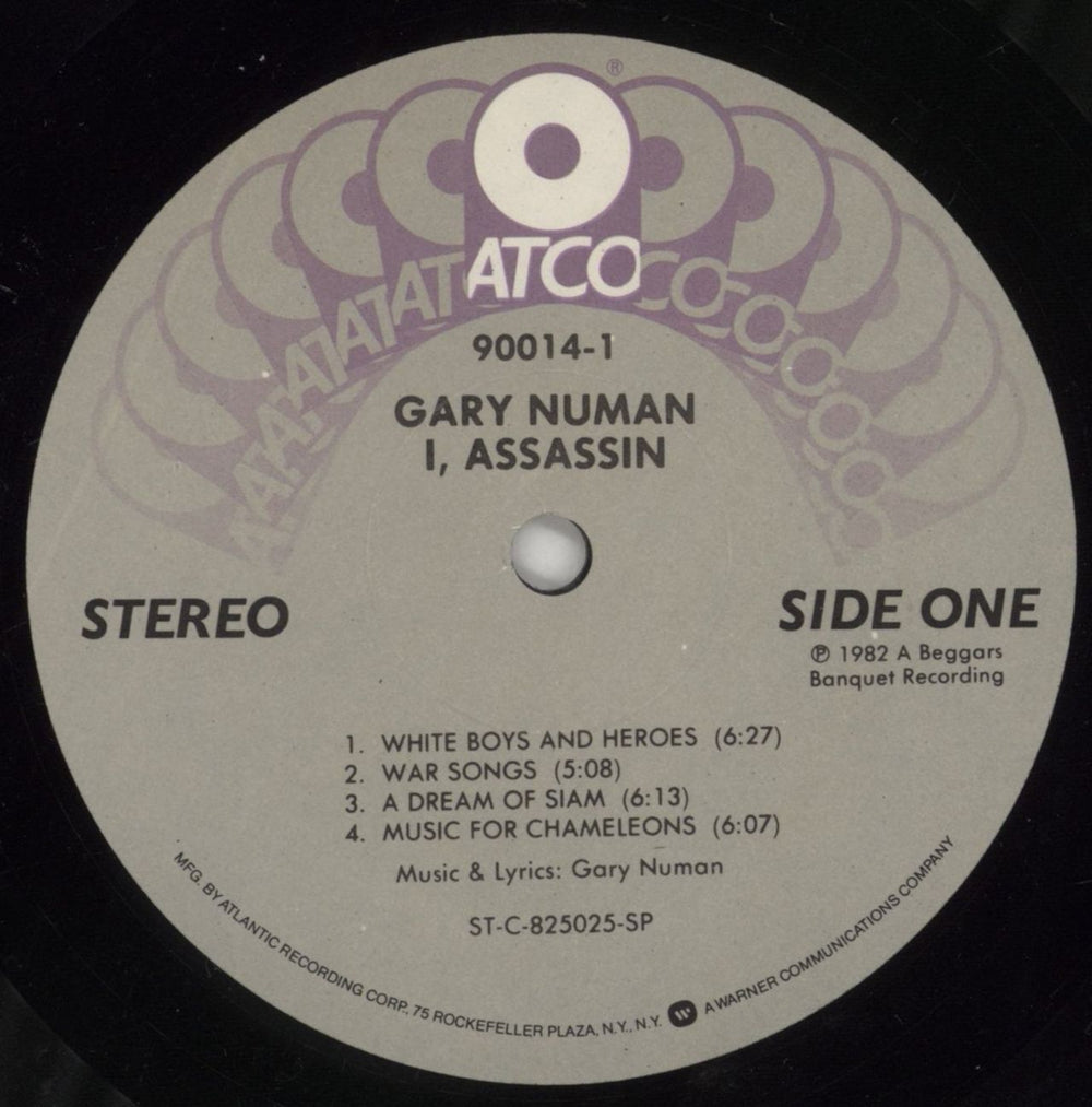 Gary Numan I Assassin US vinyl LP album (LP record) NUMLPIA860474