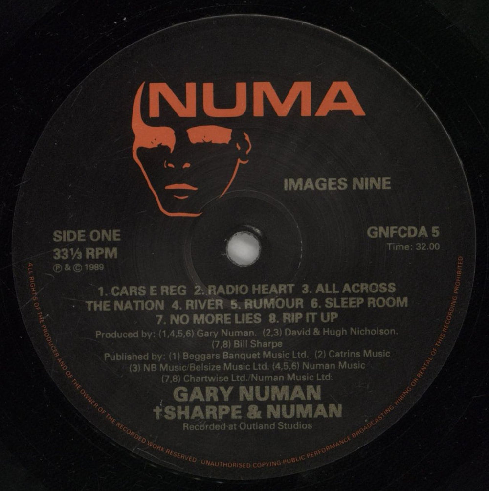 Gary Numan Images Nine / Ten - Autographed UK 2-LP vinyl record set (Double LP Album) NUM2LIM862701
