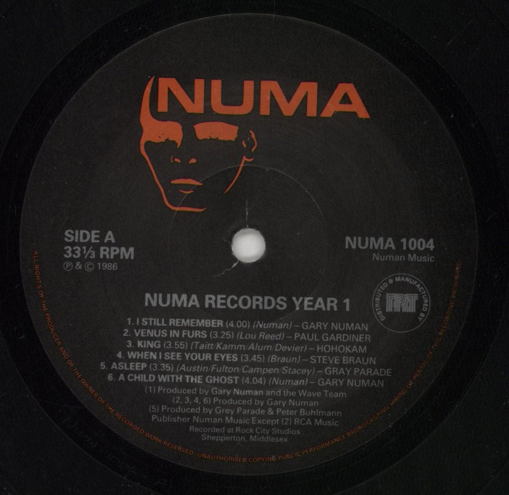 Gary Numan Numa Records Year 1 UK vinyl LP album (LP record) NUMLPNU463220