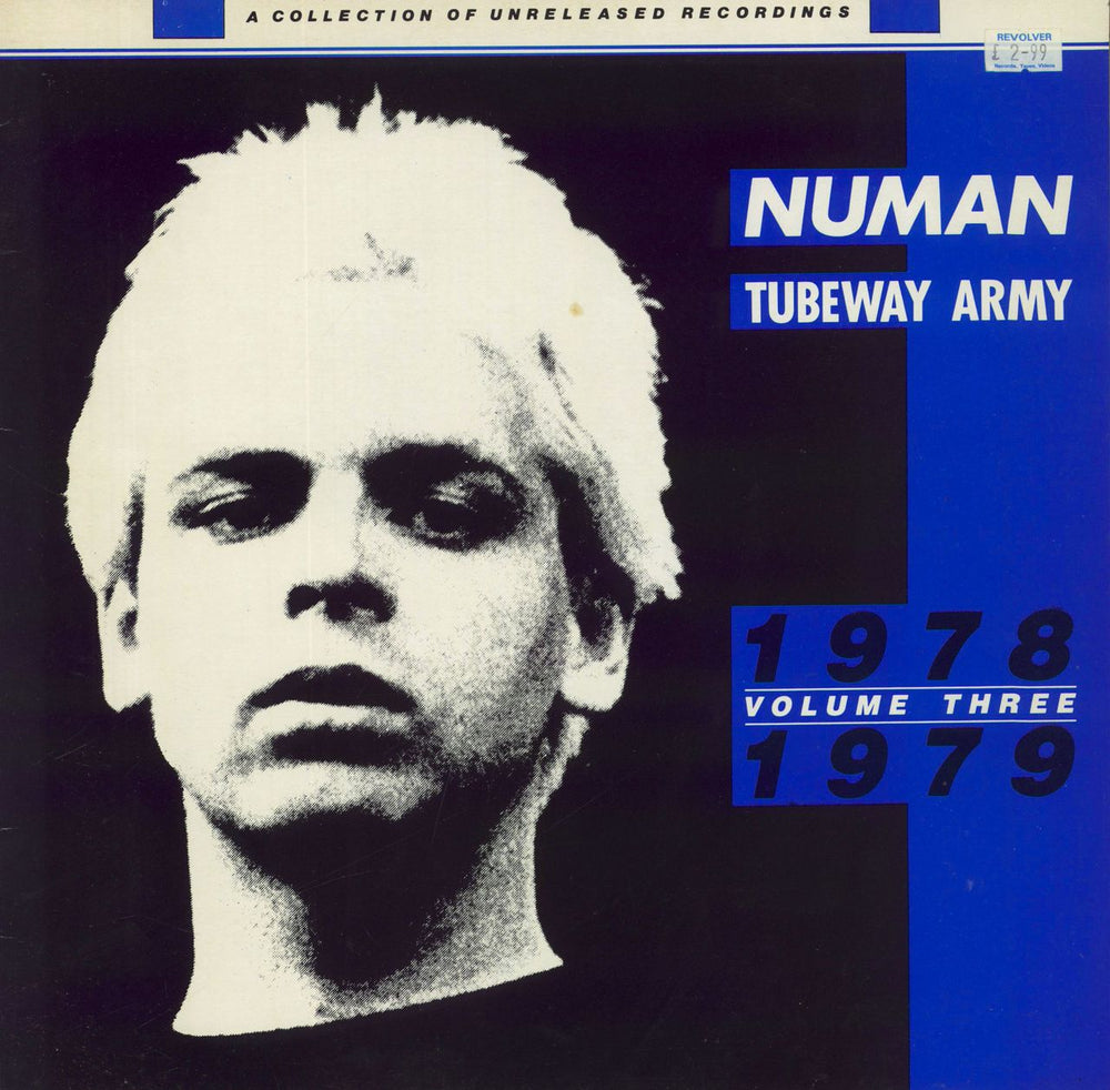 Gary Numan Unreleased Recordings 1978 / 1979 Volume 3 - Blue Vinyl UK 12" vinyl single (12 inch record / Maxi-single) BEG124E