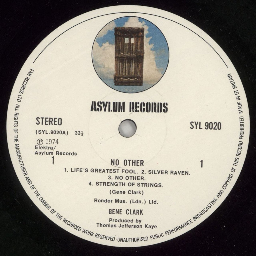 Gene Clark No Other UK vinyl LP album (LP record) GNELPNO342518