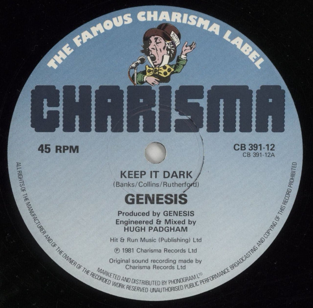 Genesis Keep It Dark UK 12" vinyl single (12 inch record / Maxi-single) GEN12KE54151