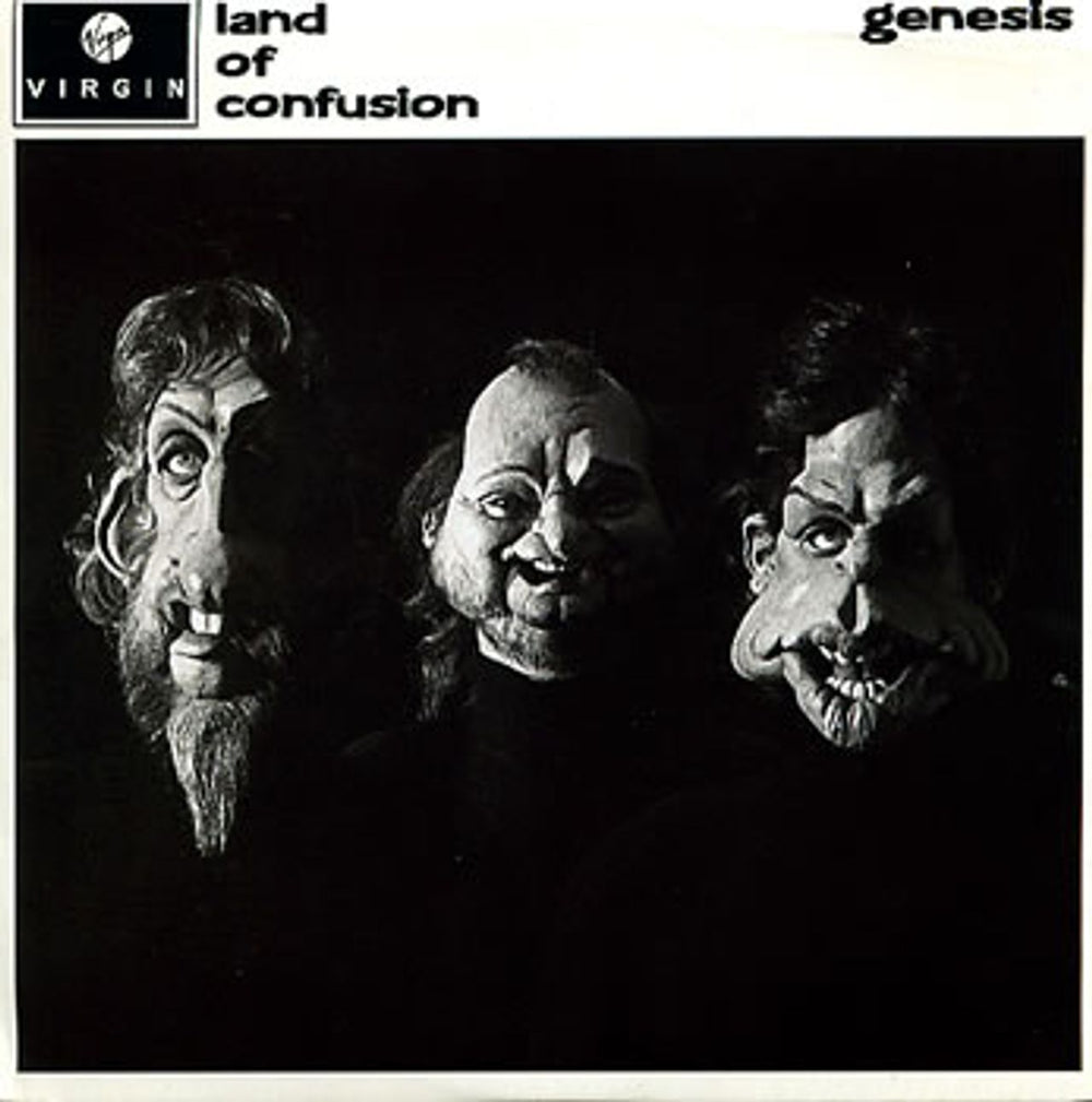 Genesis Land Of Confusion + Sleeve UK 7" vinyl single (7 inch record / 45) GENS3