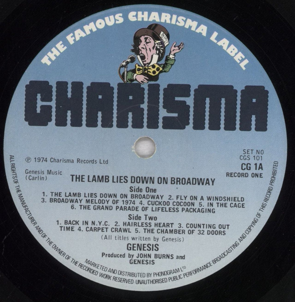 Genesis The Lamb Lies Down On Broadway - 4th - EX UK 2-LP vinyl record set (Double LP Album) GEN2LTH674888