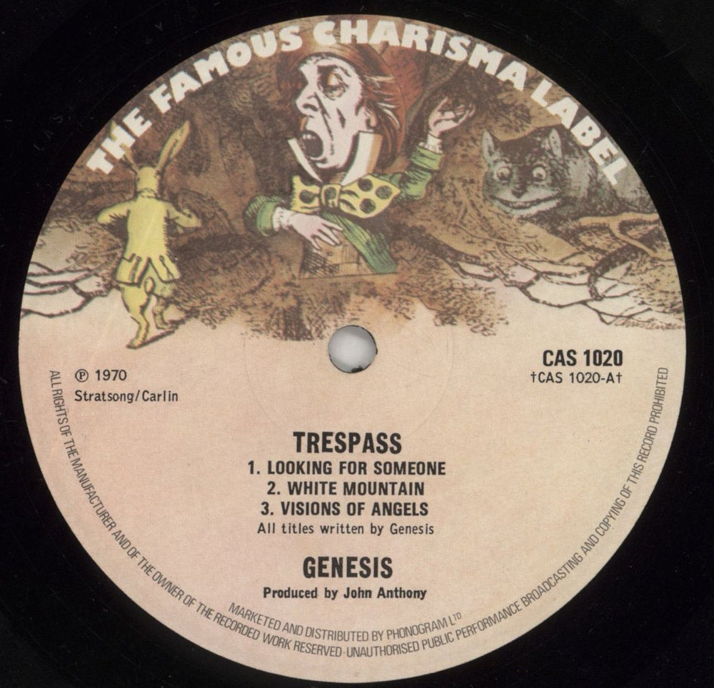 Genesis Trespass - 3rd UK vinyl LP album (LP record) GENLPTR312757