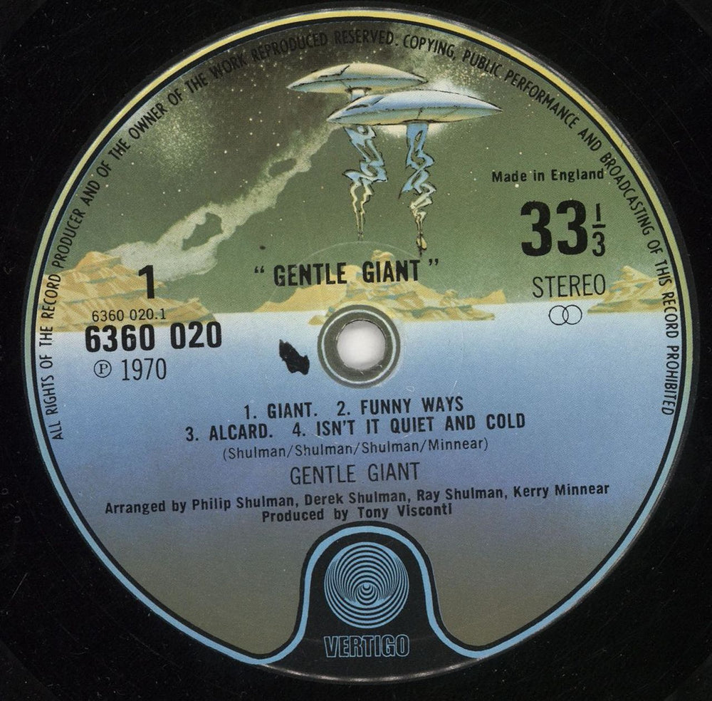 Gentle Giant Gentle Giant - 2nd UK vinyl LP album (LP record) GTLLPGE706664