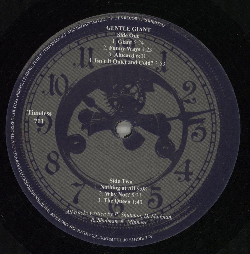 Gentle Giant Gentle Giant Italian vinyl LP album (LP record) GTLLPGE868810