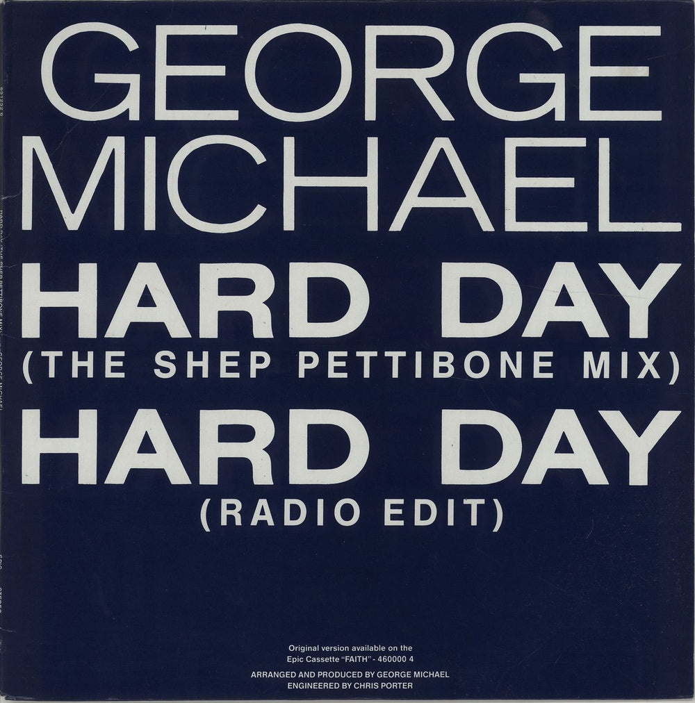 George Michael Hard Day Australian 12" vinyl single (12 inch record / Maxi-single) GEO12HA17641