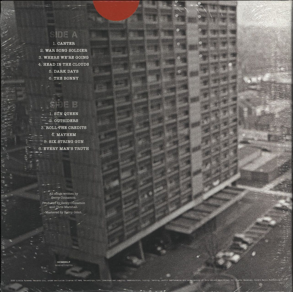 Gerry Cinnamon The Bonny - Red Vinyl - Signed UK vinyl LP album (LP record) 5056167119739