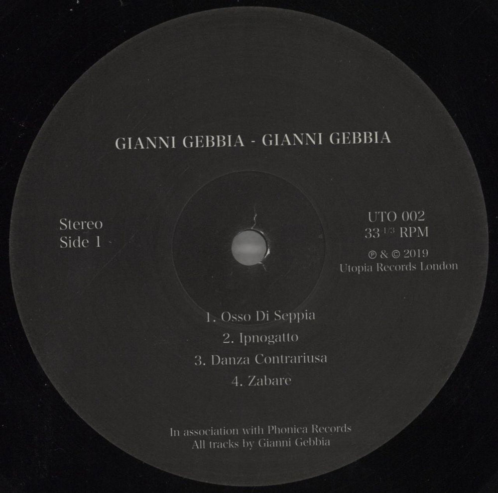 Gianni Gebbia Gianni Gebbia Italian vinyl LP album (LP record) 8PMLPGI856990