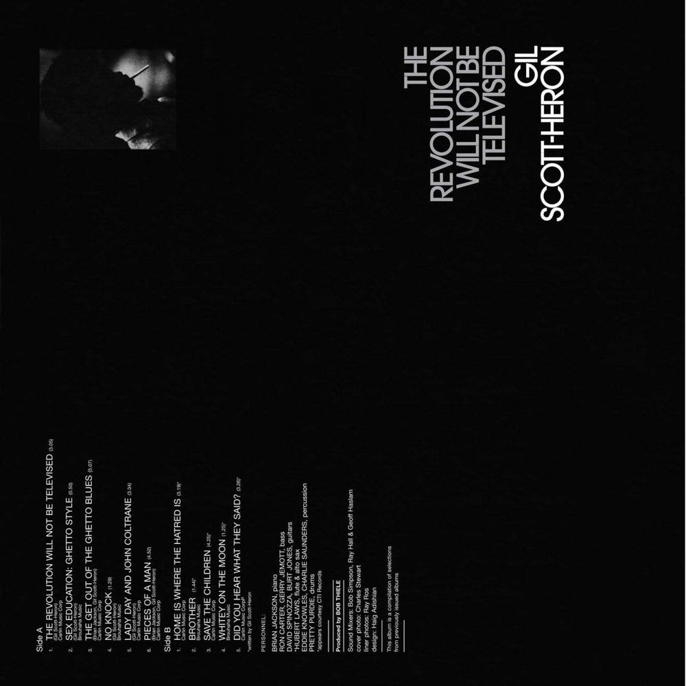 Gil Scott-Heron The Revolution Will Not Be Televised - 180 Gram Black Vinyl - Sealed UK vinyl LP album (LP record) 029667028417