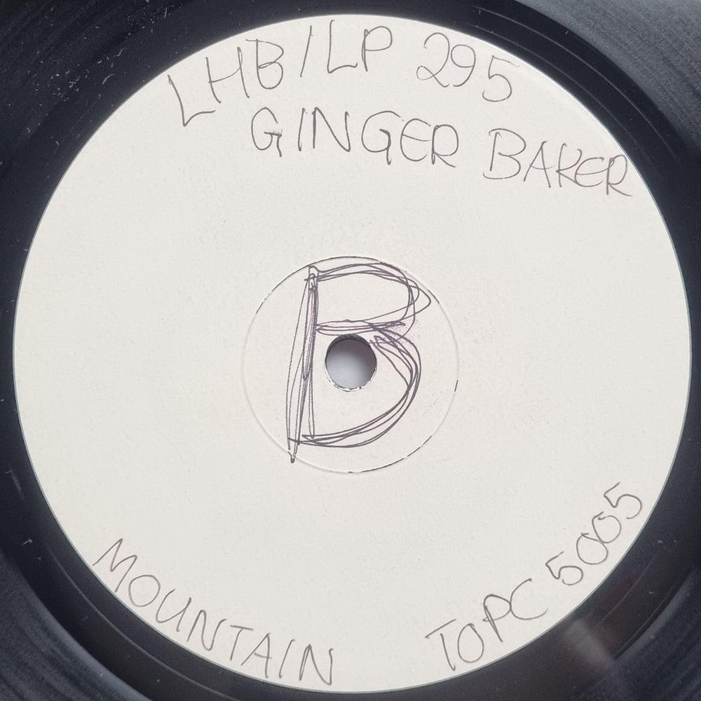 Ginger Baker Eleven Sides Of Baker - Test Pressing UK vinyl LP album (LP record) GBKLPEL832551