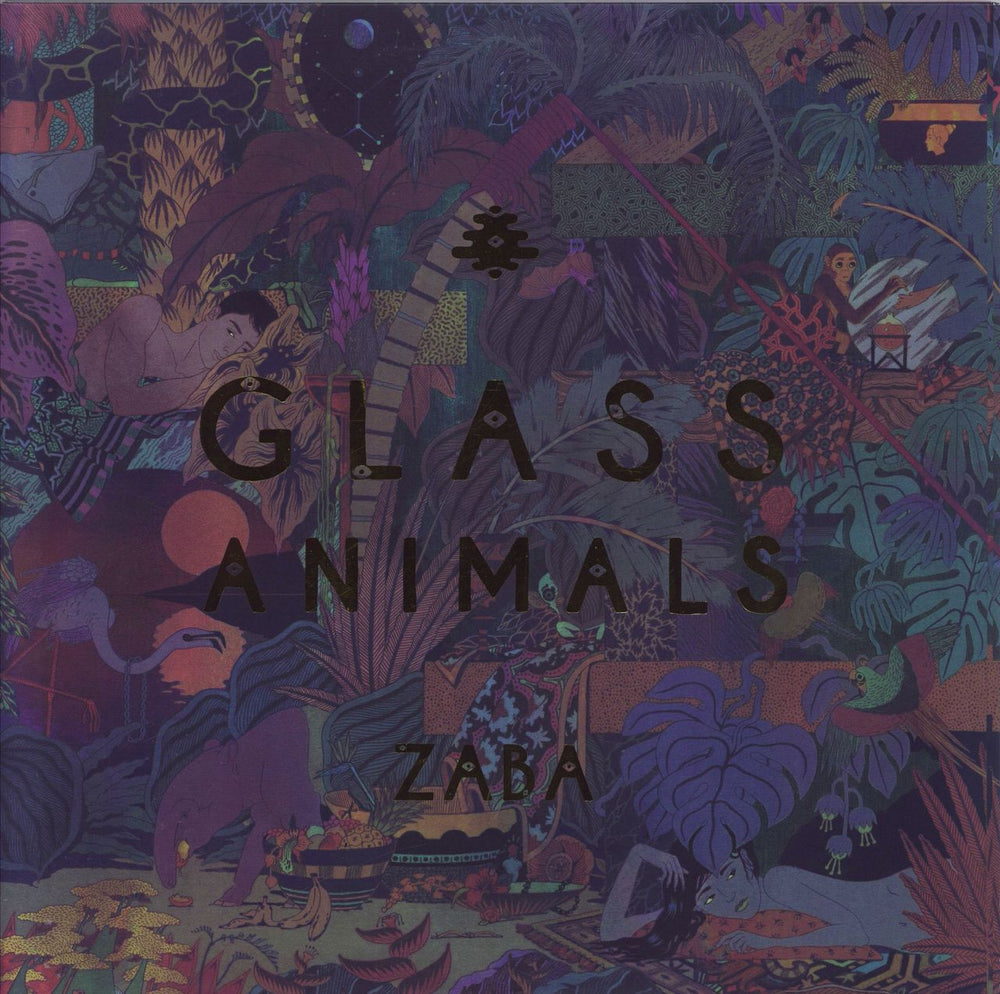 Glass Animals ZABA - Purple & Green Starburst Marbled Vinyl US 2-LP vinyl record set (Double LP Album) 2537776955