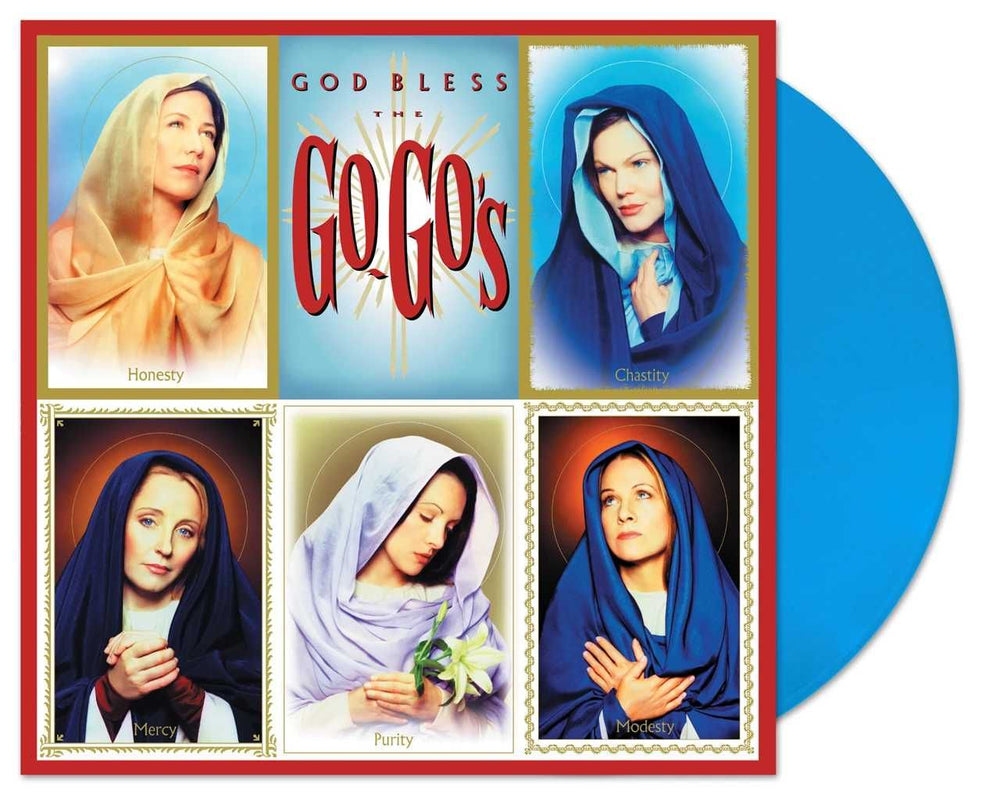 Go-Go's God Bless The Go-Go's - Blue Vinyl - Sealed UK vinyl LP album (LP record) GOGLPGO769320