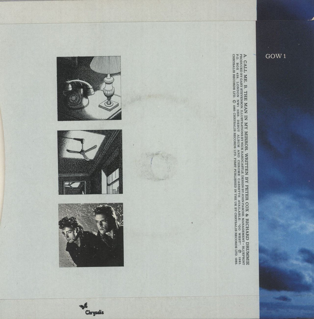 Go West Call Me UK 7" vinyl single (7 inch record / 45)