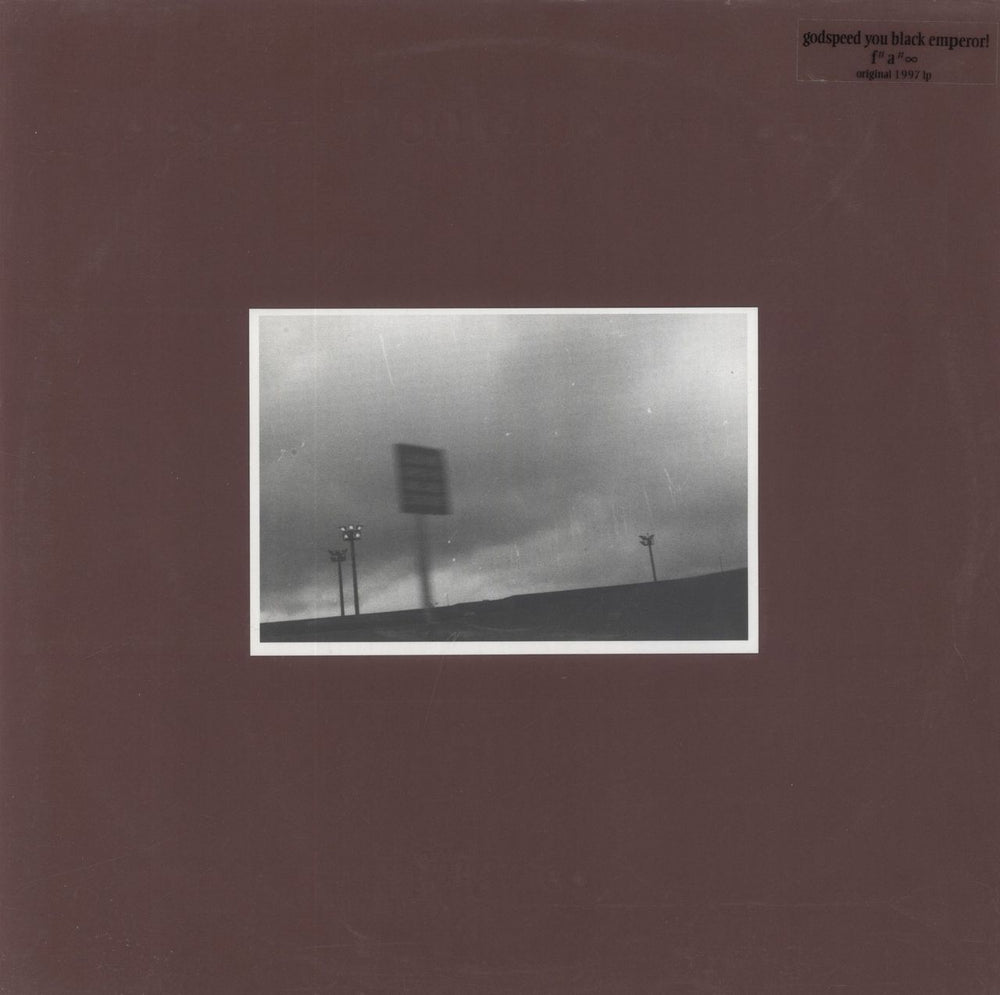 Godspeed You Black Emperor F-Sharp, A-Sharp, Infinity + Road Sign Sleeve US vinyl LP album (LP record) CST003