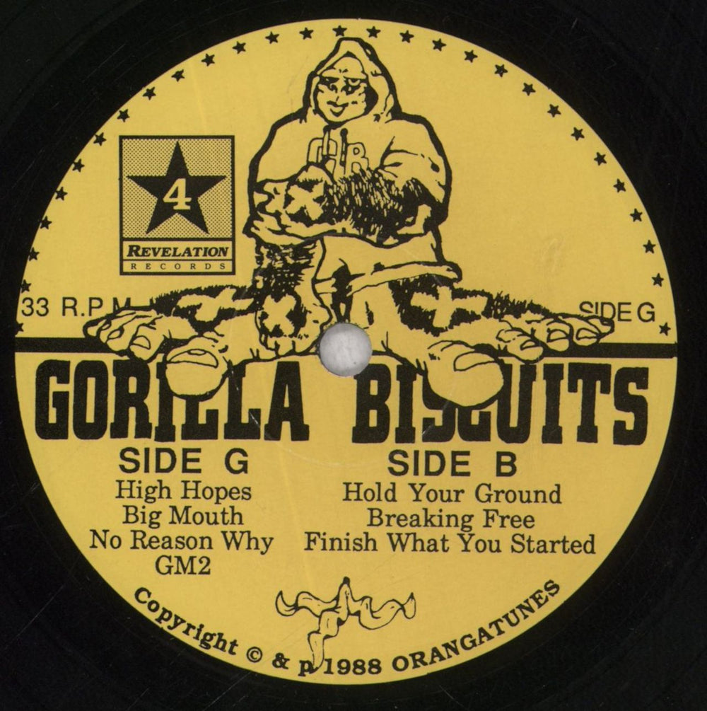 Gorilla Biscuits Gorilla Biscuits - 5th + Poster US 7" vinyl single (7 inch record / 45) IQ307GO845519