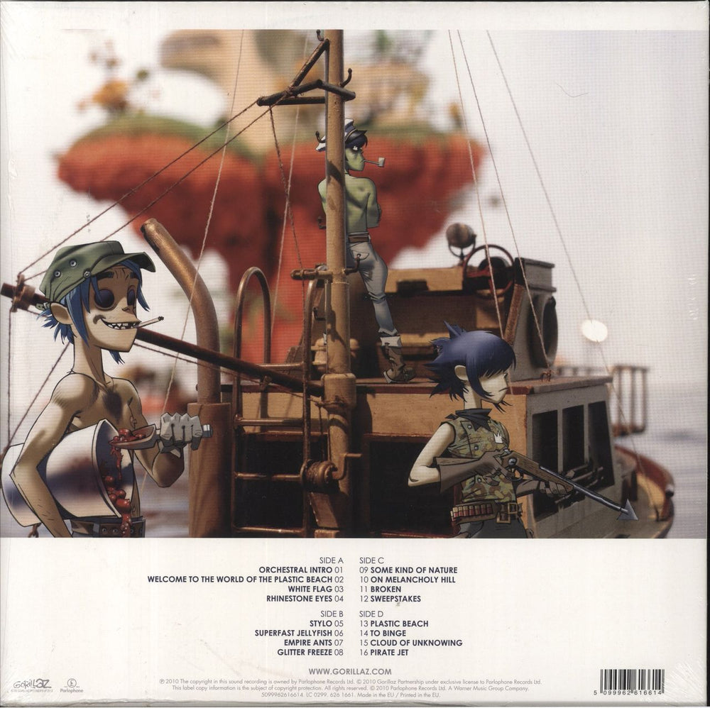 Gorillaz Plastic Beach - 1st - 180gram Vinyl UK 2-LP vinyl record set (Double LP Album) 5099962616614