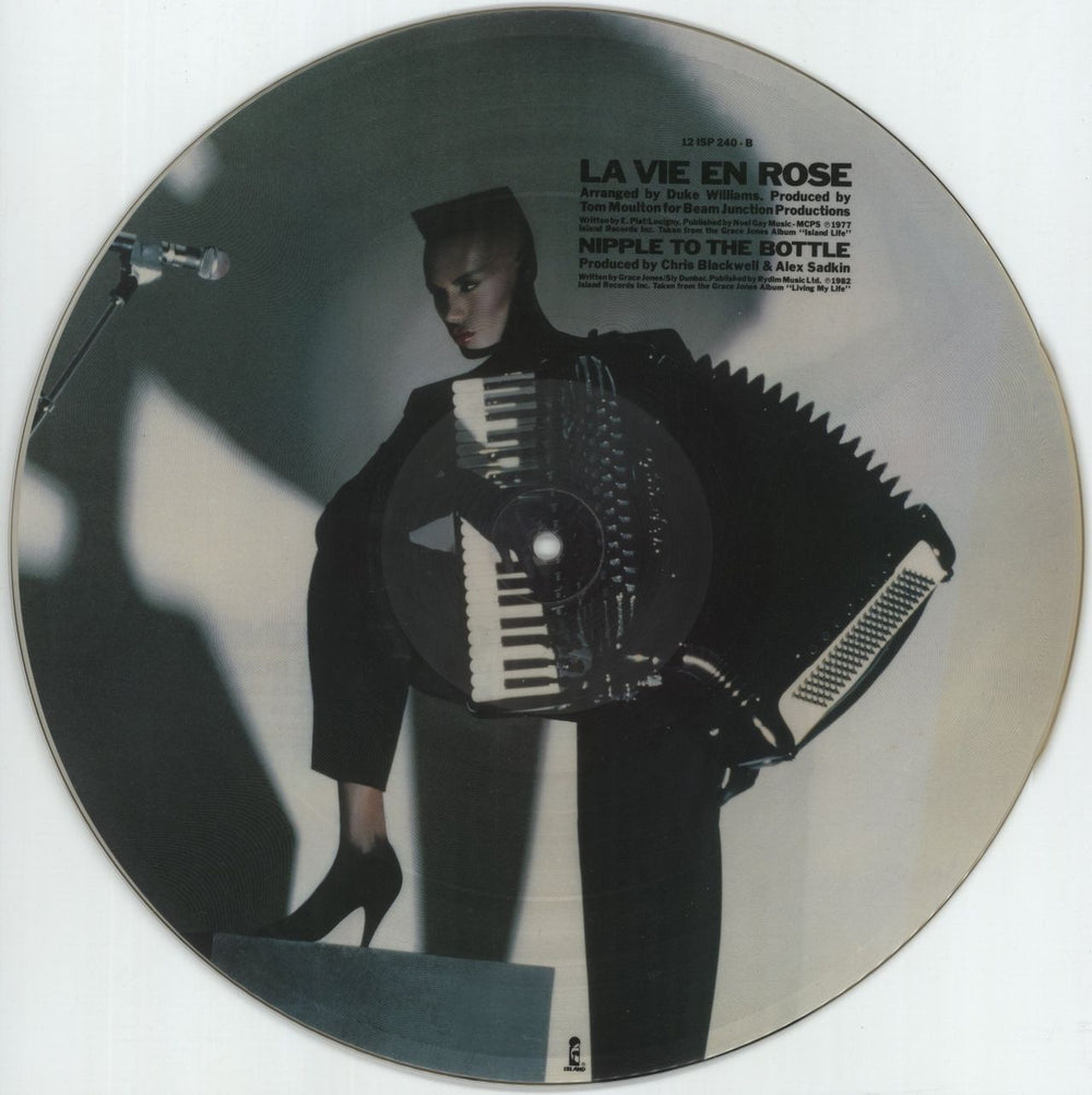 Grace Jones Pull Up To The Bumper UK 12" vinyl picture disc (12 inch picture record) GJO2PPU21968