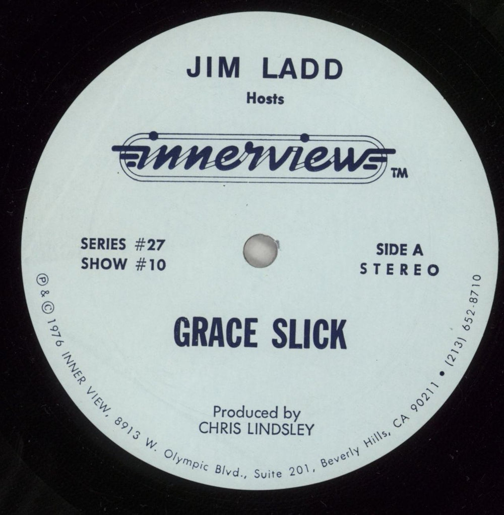 Grace Slick Innerview US vinyl LP album (LP record) GSKLPIN876175